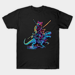 Cat Dinosaur Rampage T-Shirt